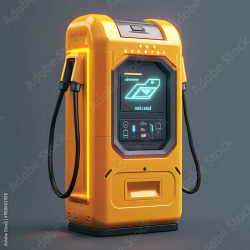 3D Charging Icon: Power Up Devices Illustration Logo