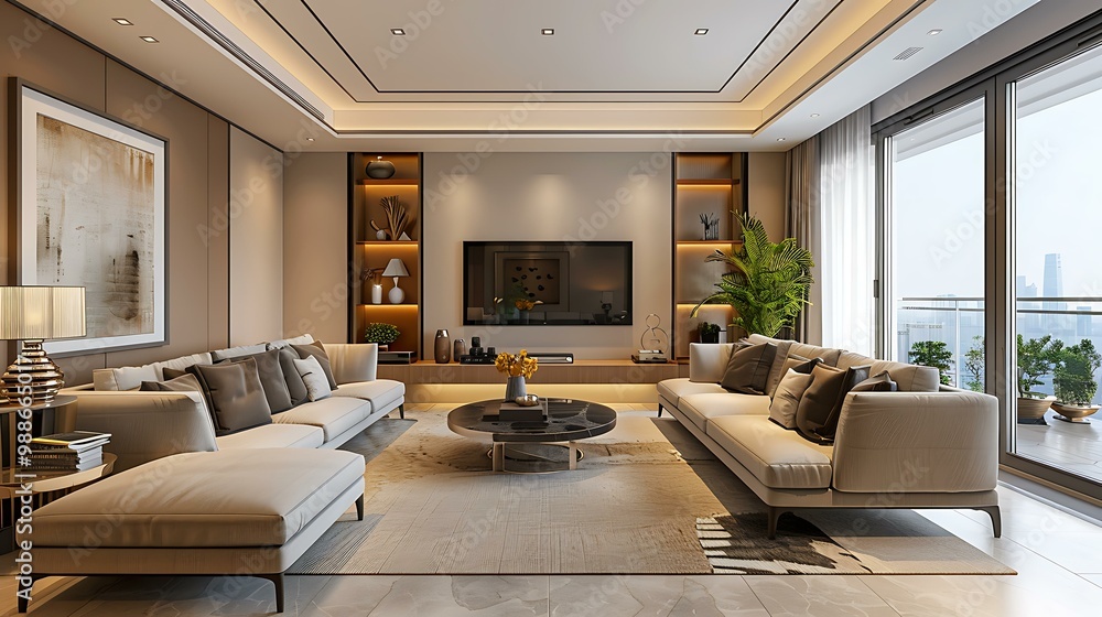 Modern minimalist living room Modern minimalist living room