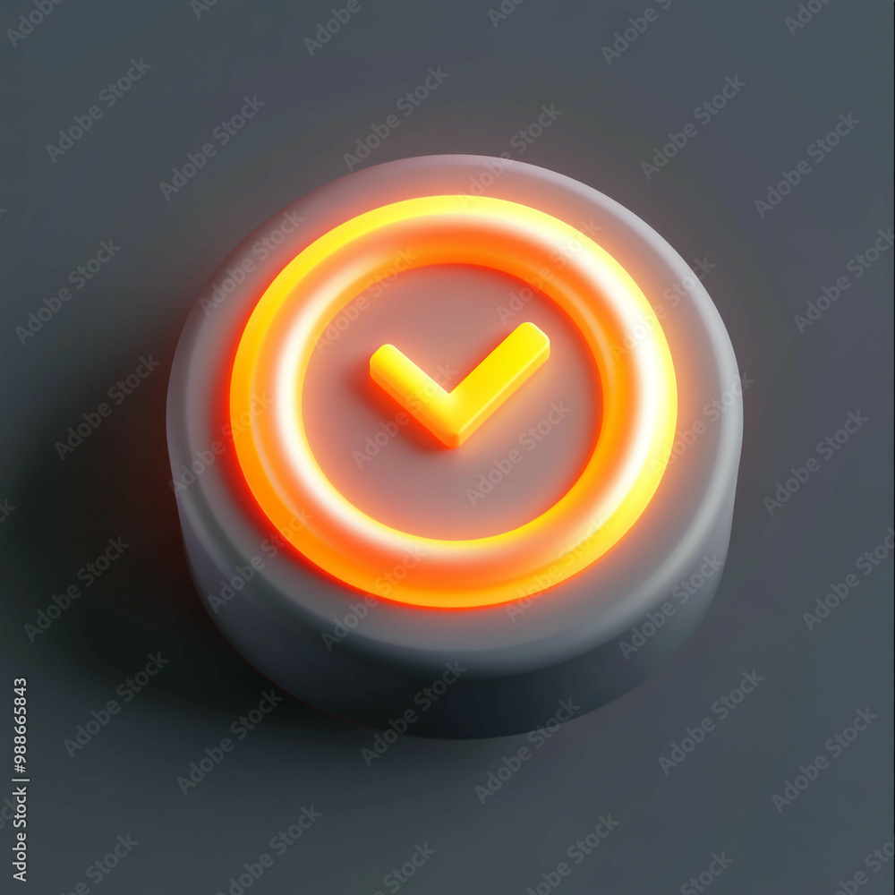 3D Efficiency Icon: Optimized Energy Use Illustration Logo 3D Efficiency Icon: Optimized Energy Use Illustration Logo