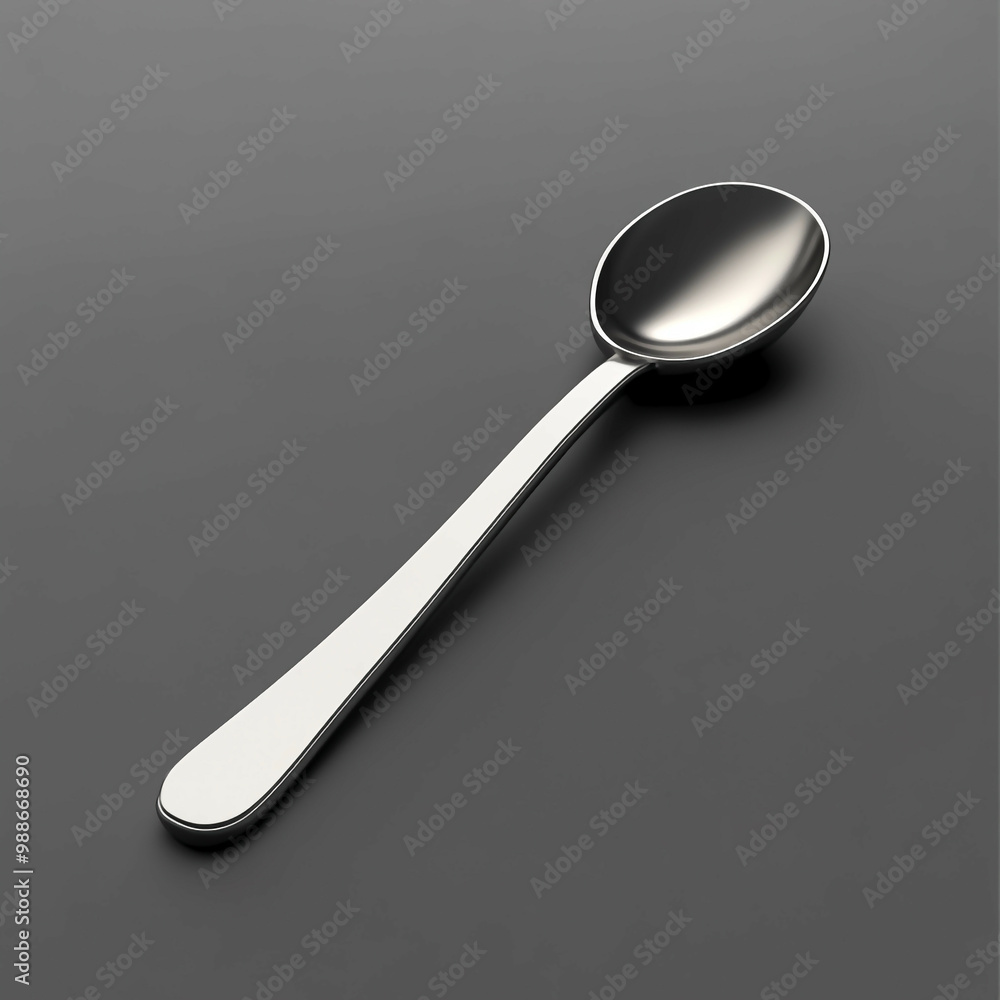 3D Spoon Icon: Precise Ingredient Measurement Illustration Logo 3D Spoon Icon: Precise Ingredient Measurement Illustration Logo