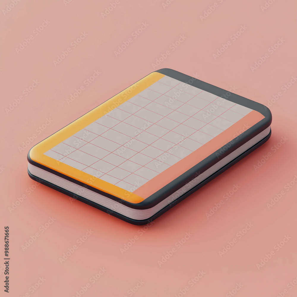 3D Notebook Icon: Record and Organize Notes Illustration Logo 3D Notebook Icon: Record and Organize Notes Illustration Logo