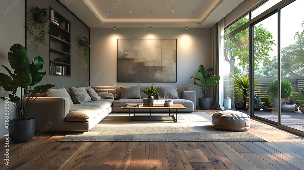 Modern minimalist living room Modern minimalist living room