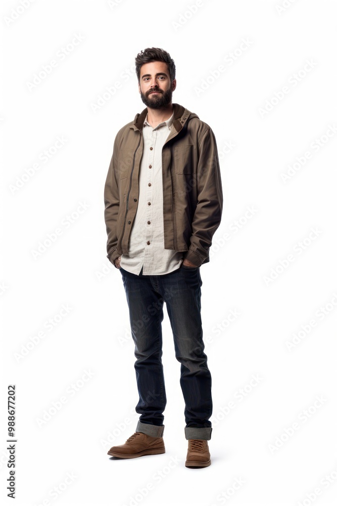 Standing jacket sleeve jeans. Standing jacket sleeve jeans.