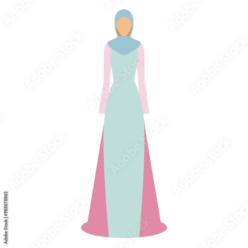 Explore the elegance of the Serenity Maxi Dress, a full-length gown perfect for modern ladies. This printable graphic design showcases a stylish and chic outfit ideal for various occasions.