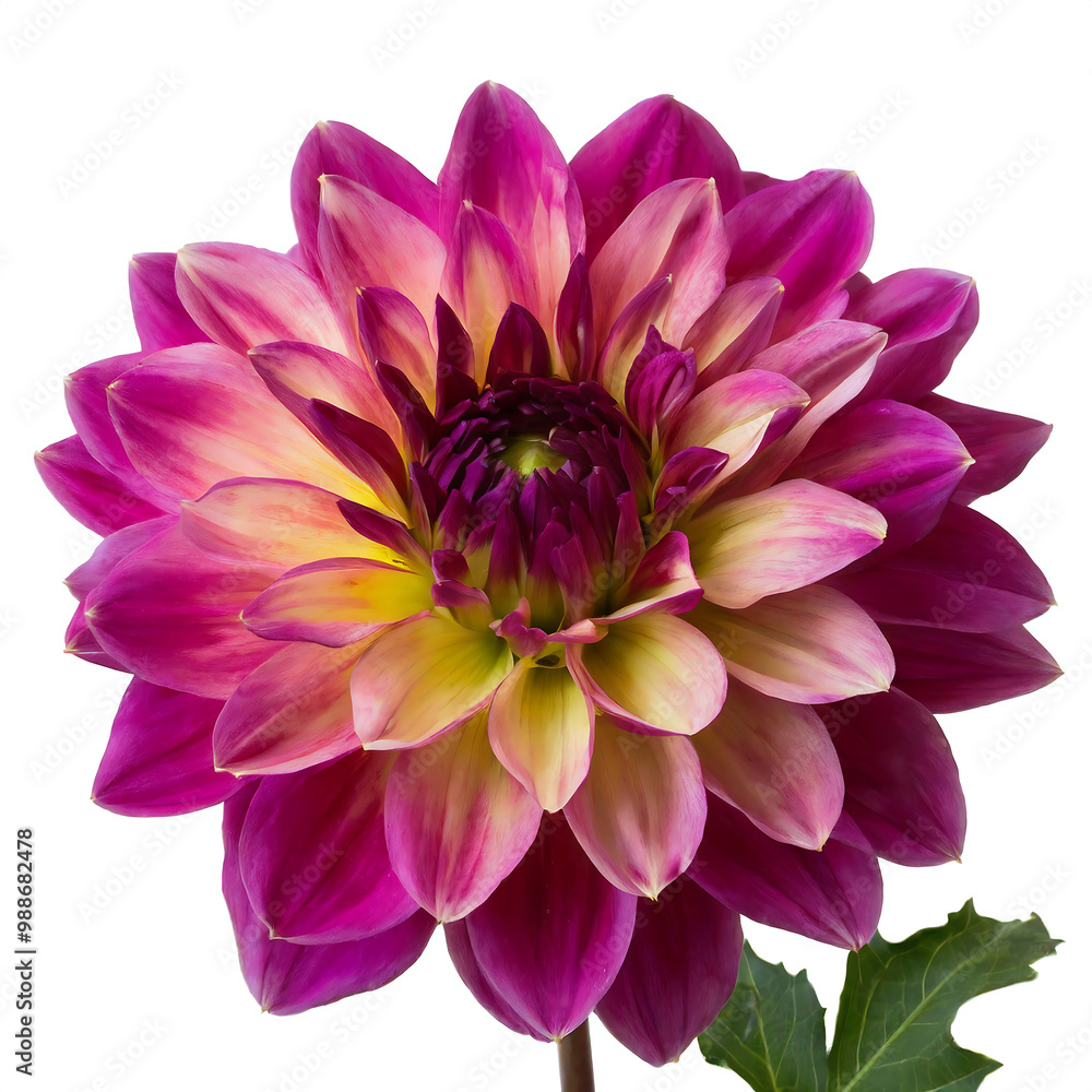 Vibrant Dahlia Flower with Layered Petals in Rich Shades of Pink and Red, Isolated on a Transparent Background, Showcasing Its Intricate Shape and Bold Colors, Ideal for Botanical and Floral Themes Vibrant Dahlia Flower with Layered Petals in Rich Shades of Pink and Red, Isolated on a Transparent Background, Showcasing Its Intricate Shape and Bold Colors, Ideal for Botanical and Floral Themes