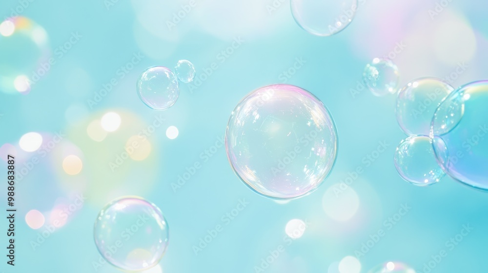 Whimsical Bubble Bliss: A Pastel Daydream Whimsical Bubble Bliss: A Pastel Daydream