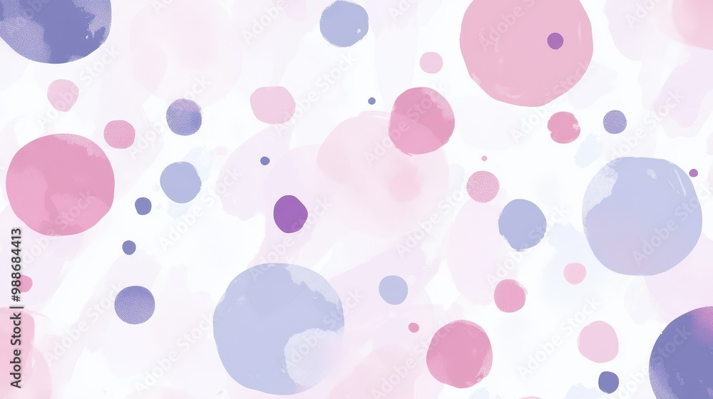 Playful Pastel Polka Dots - Whimsical Abstract Pattern Playful Pastel Polka Dots - Whimsical Abstract Pattern