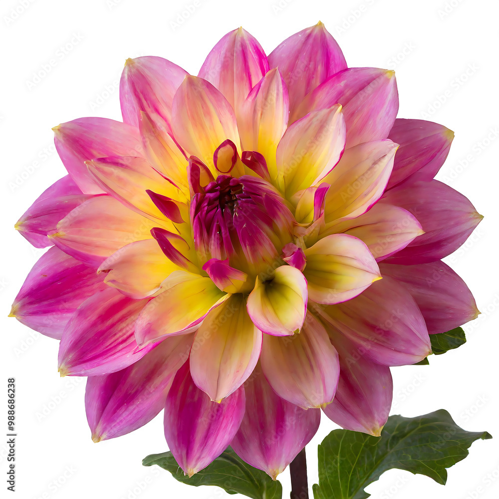 Vibrant Dahlia Flower with Layered Petals in Rich Shades of Pink and Red, Isolated on a Transparent Background, Showcasing Its Intricate Shape and Bold Colors, Ideal for Botanical and Floral Themes Vibrant Dahlia Flower with Layered Petals in Rich Shades of Pink and Red, Isolated on a Transparent Background, Showcasing Its Intricate Shape and Bold Colors, Ideal for Botanical and Floral Themes