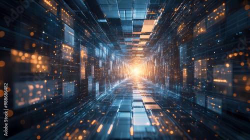 Data transmission in a technology tunnel