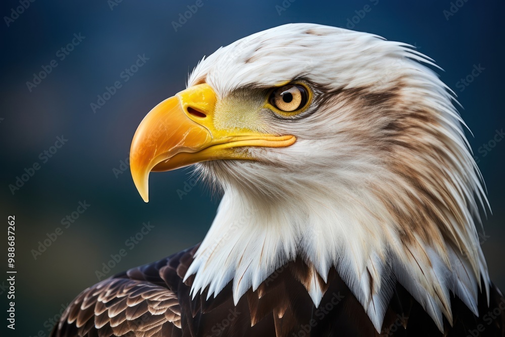 Fototapeta premium Portrait animal eagle beak.