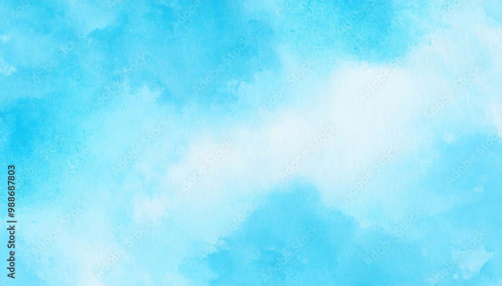 Fototapeta premium Abstract blue watercolor background with subtle gradient and delicate texture, perfect for various design projects