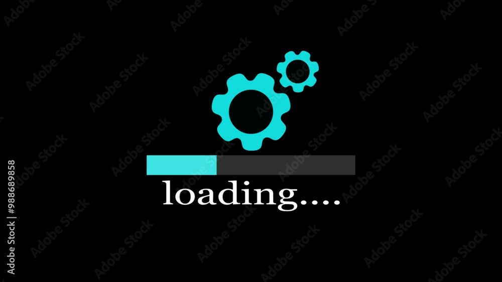 loading animation video with black background. loading animation video with black background.