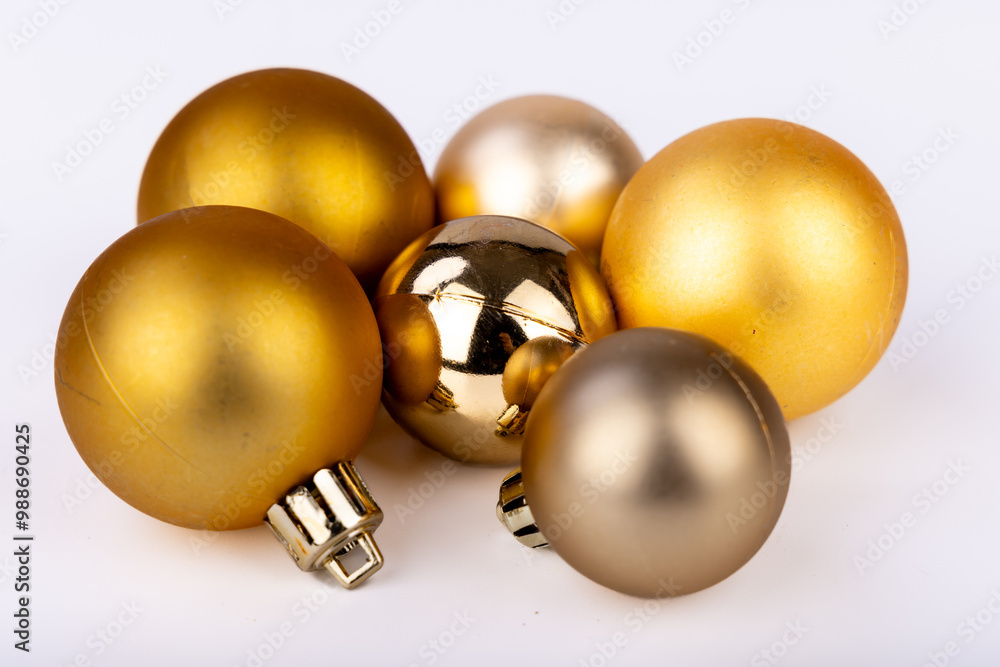 Elegant Golden Ornaments for a Merry Christmas Elegant Golden Ornaments for a Merry Christmas