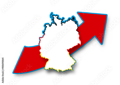 map of Germany outline simp...