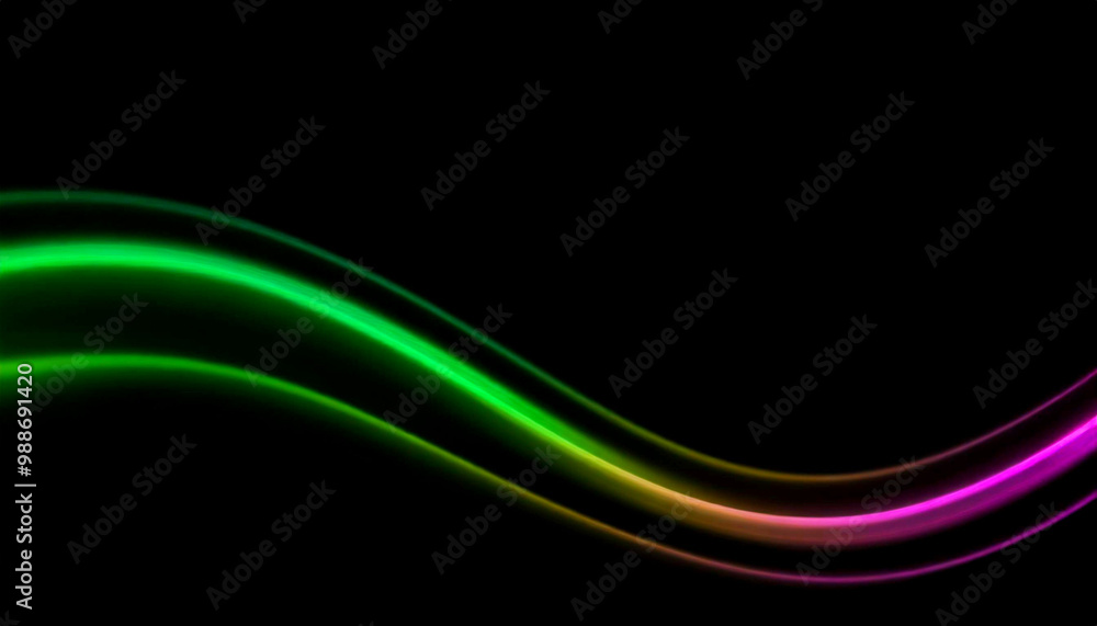 Colorful lights are swirling against a black background. Colorful lights are swirling against a black background.