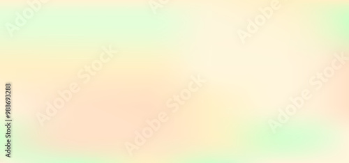 Pastel gradient background. Soft light gradation banner. Color flow design wallpaper. Solid bg, colorful cover. Blur warm texture. Vector illustration