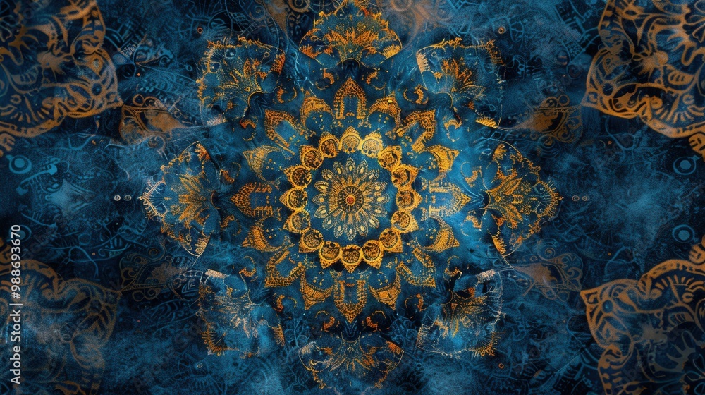 Serene Mandala Patterns. Tranquil and intricate mandala design Serene Mandala Patterns. Tranquil and intricate mandala design