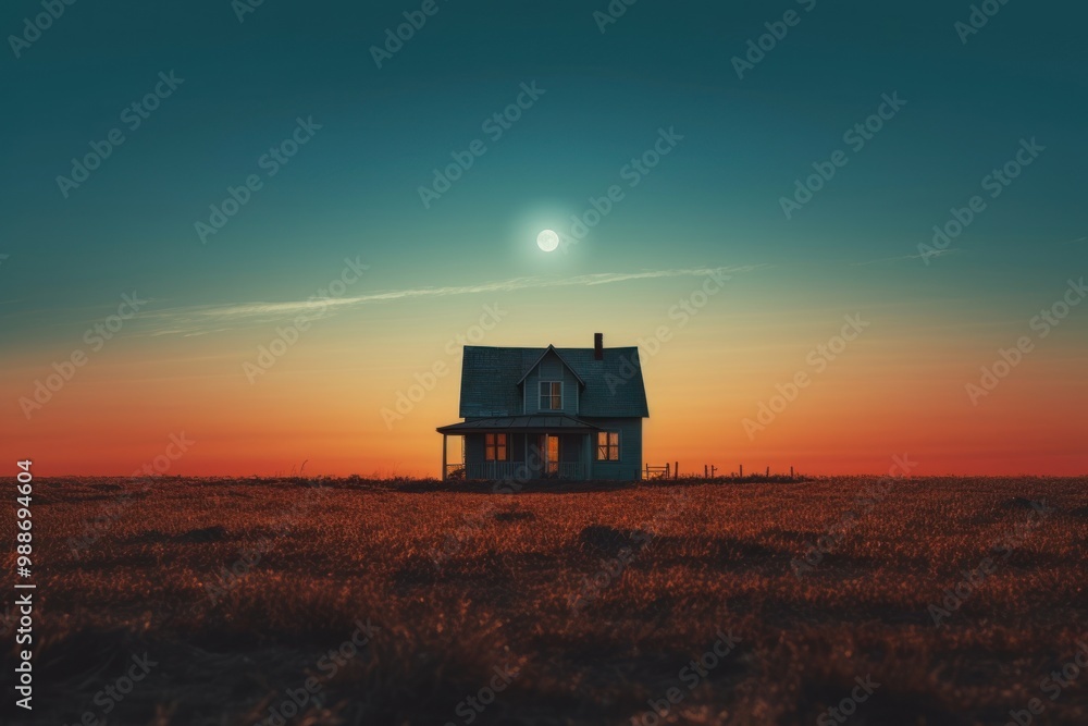 Fototapeta premium House architecture astronomy outdoors.