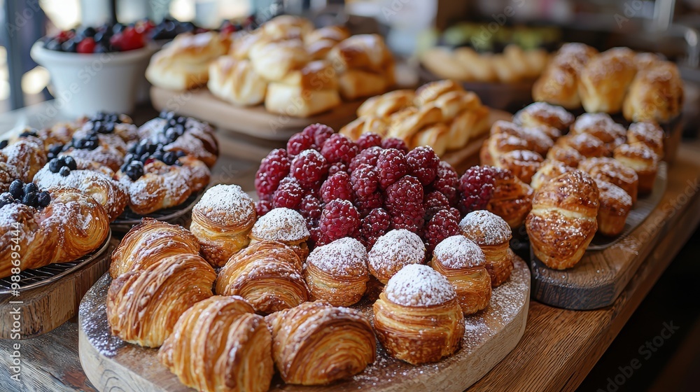 Freshly Baked Pastry Display Freshly Baked Pastry Display