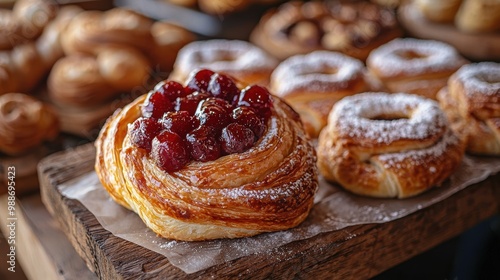 Freshly Baked Cherry Pastry