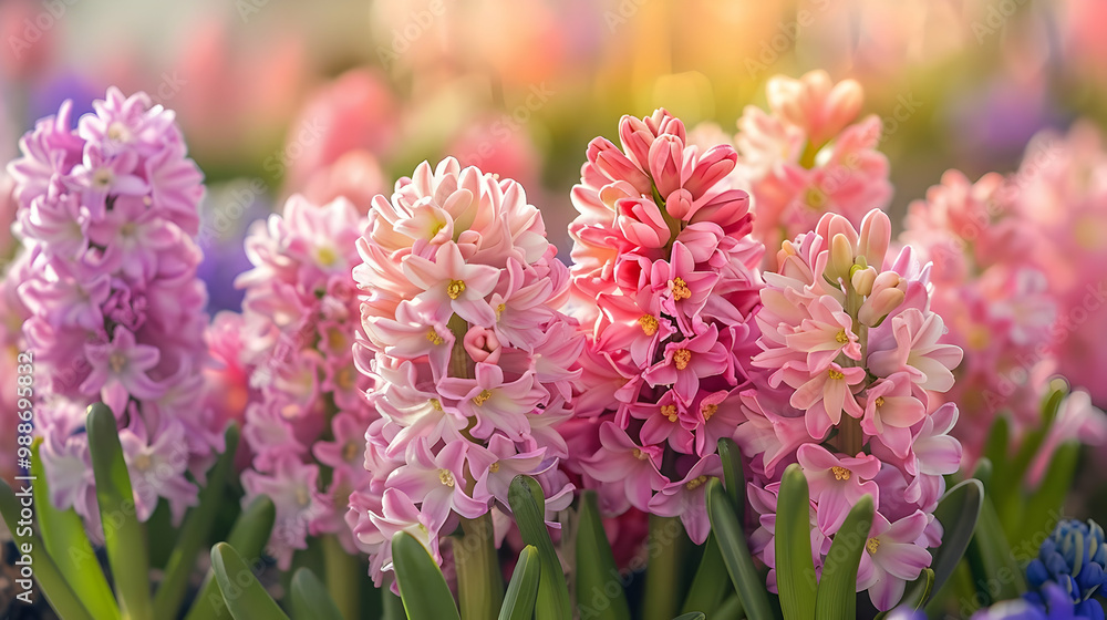 Pink Hyacinths in Bloom A Springtime Floral Delight Pink Hyacinths in Bloom A Springtime Floral Delight