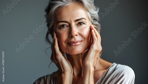 Radiant elderly woman showcasing effective facial skincare and anti-aging treatments for timeless beauty