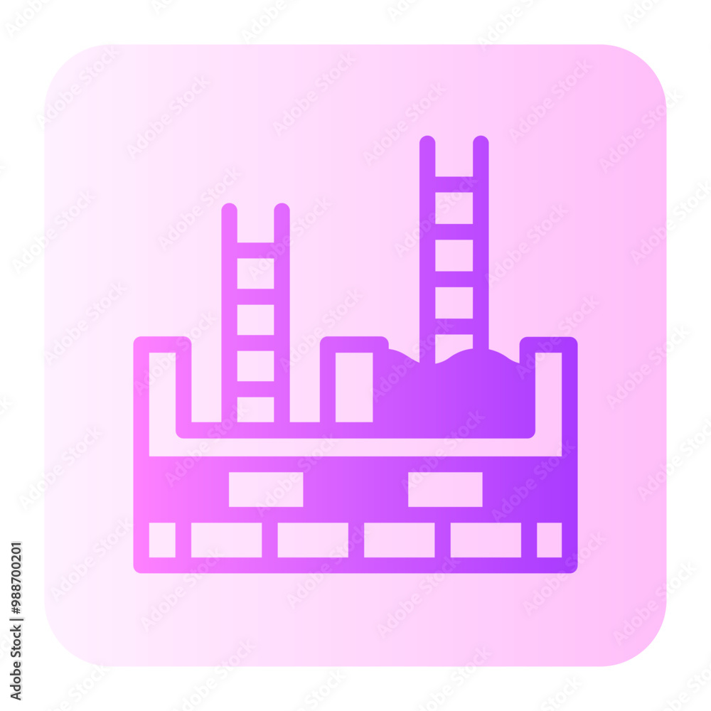 Naklejka premium foundation gradient icon