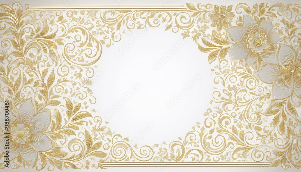 Invitation card floral design template Invitation card floral design template