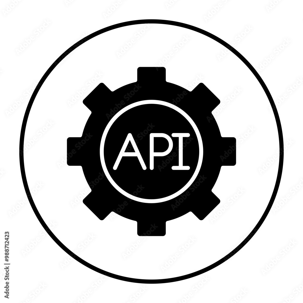 Application Programming Interface vector icon. Can be used for No Code iconset. Application Programming Interface vector icon. Can be used for No Code iconset.