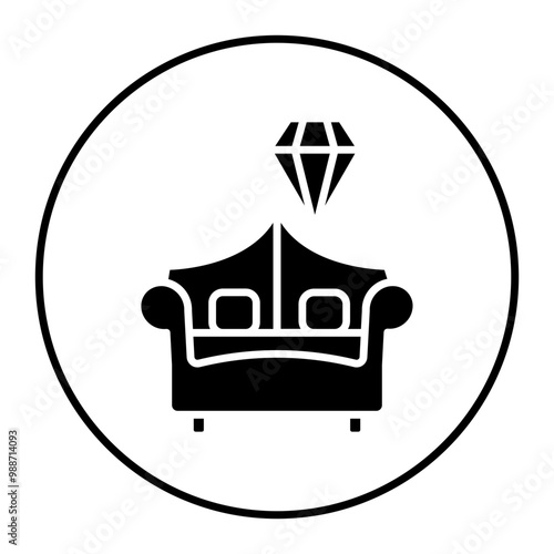 Luxury vector icon. Can be used for Comfort iconset.
