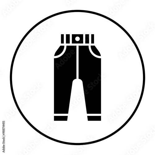 Sweatpants vector icon. Can be used for Comfort iconset.