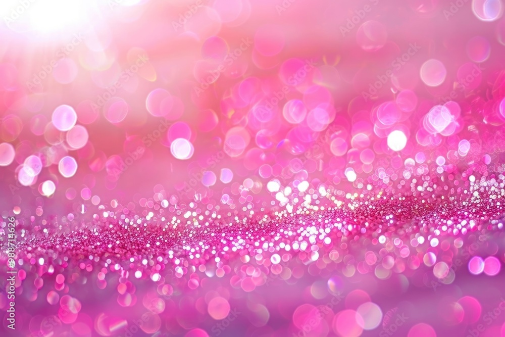 Bright Pink Glitter. Magenta and Purple Sparkling Background with a Cozy Atmosphere Bright Pink Glitter. Magenta and Purple Sparkling Background with a Cozy Atmosphere