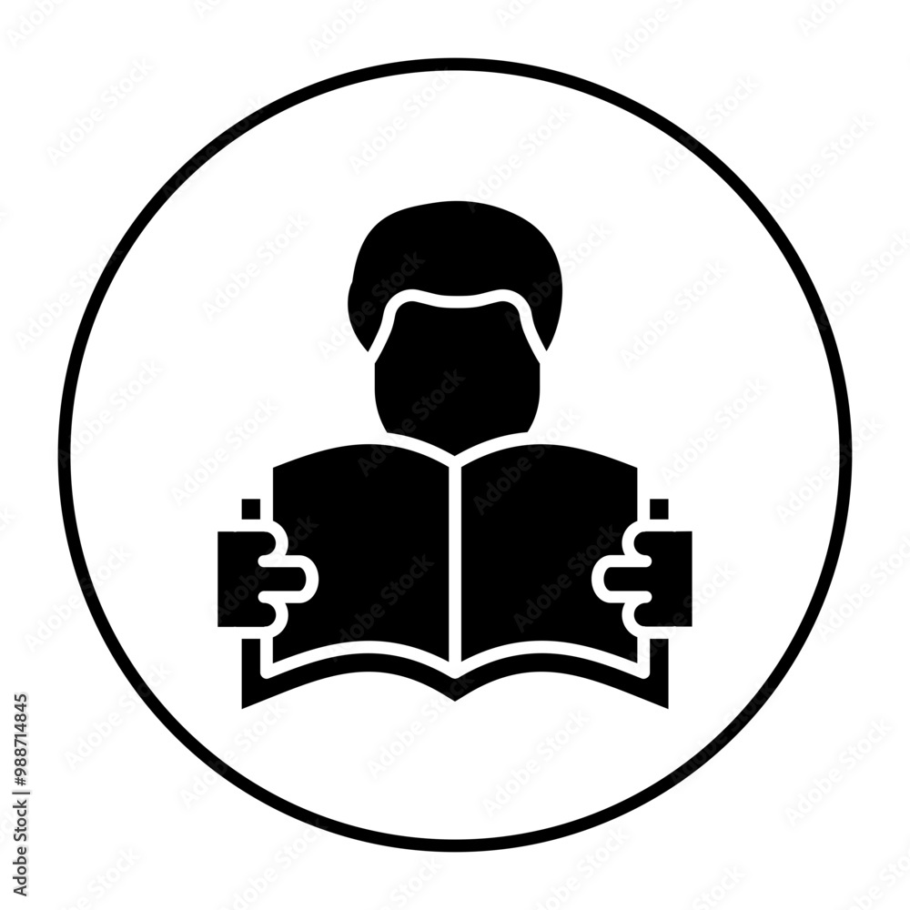 Reading vector icon. Can be used for Comfort iconset. Reading vector icon. Can be used for Comfort iconset.