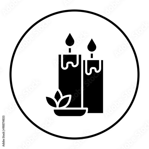 Scented Candle vector icon. Can be used for Comfort iconset.