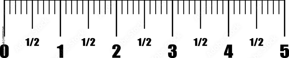 Vector Illustration Of Measuring Distance Vector Illustration Of Measuring Distance