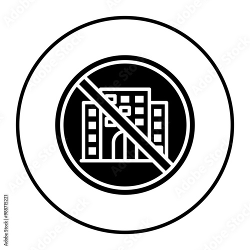 No Commute vector icon. Can be used for Home Based Business iconset.