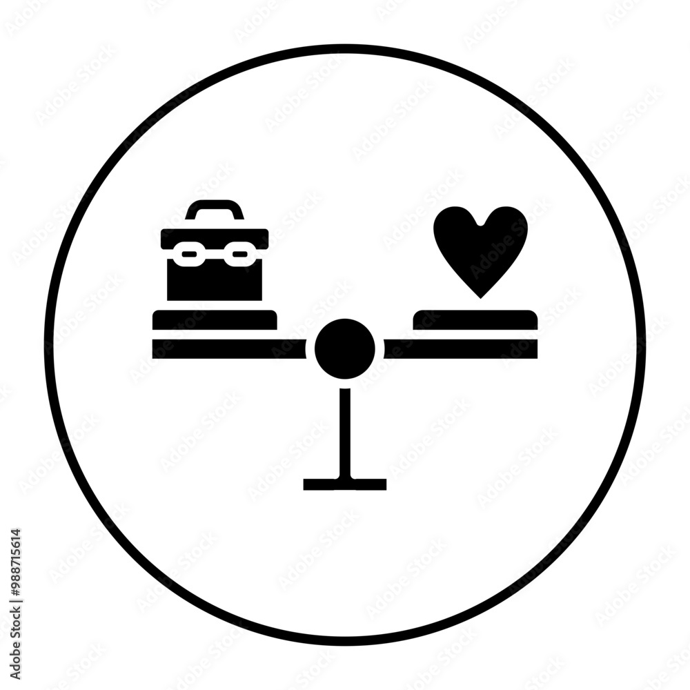 Work Life Balance vector icon. Can be used for Home Based Business iconset. Work Life Balance vector icon. Can be used for Home Based Business iconset.