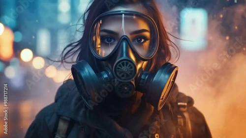 person with mask