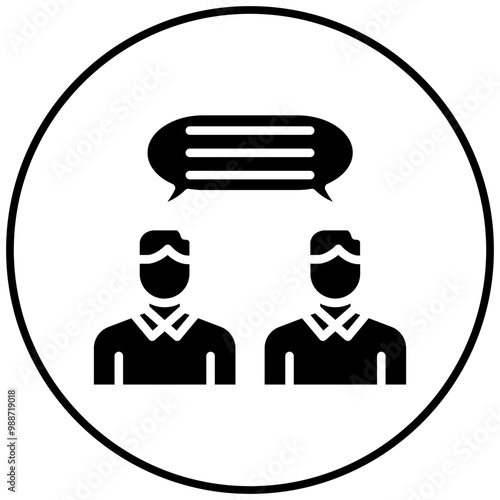 Communication vector icon. Can be used for Leadership iconset.