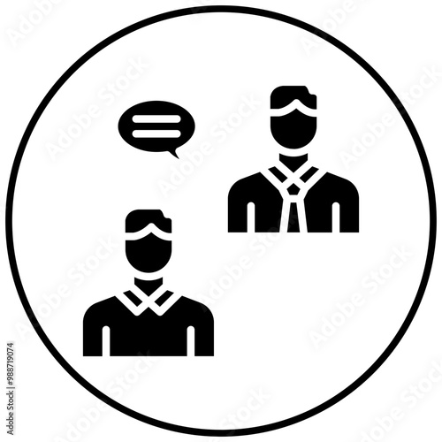 Mentorship vector icon. Can be used for Leadership iconset.