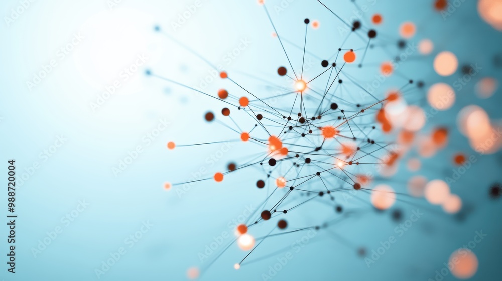 A data visualization depicting the flow of data through a network, showing the interconnectedness of devices and systems. A data visualization depicting the flow of data through a network, showing the interconnectedness of devices and systems.