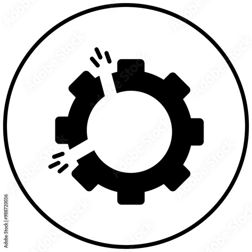 Disruption vector icon. Can be used for Business Analytics iconset.