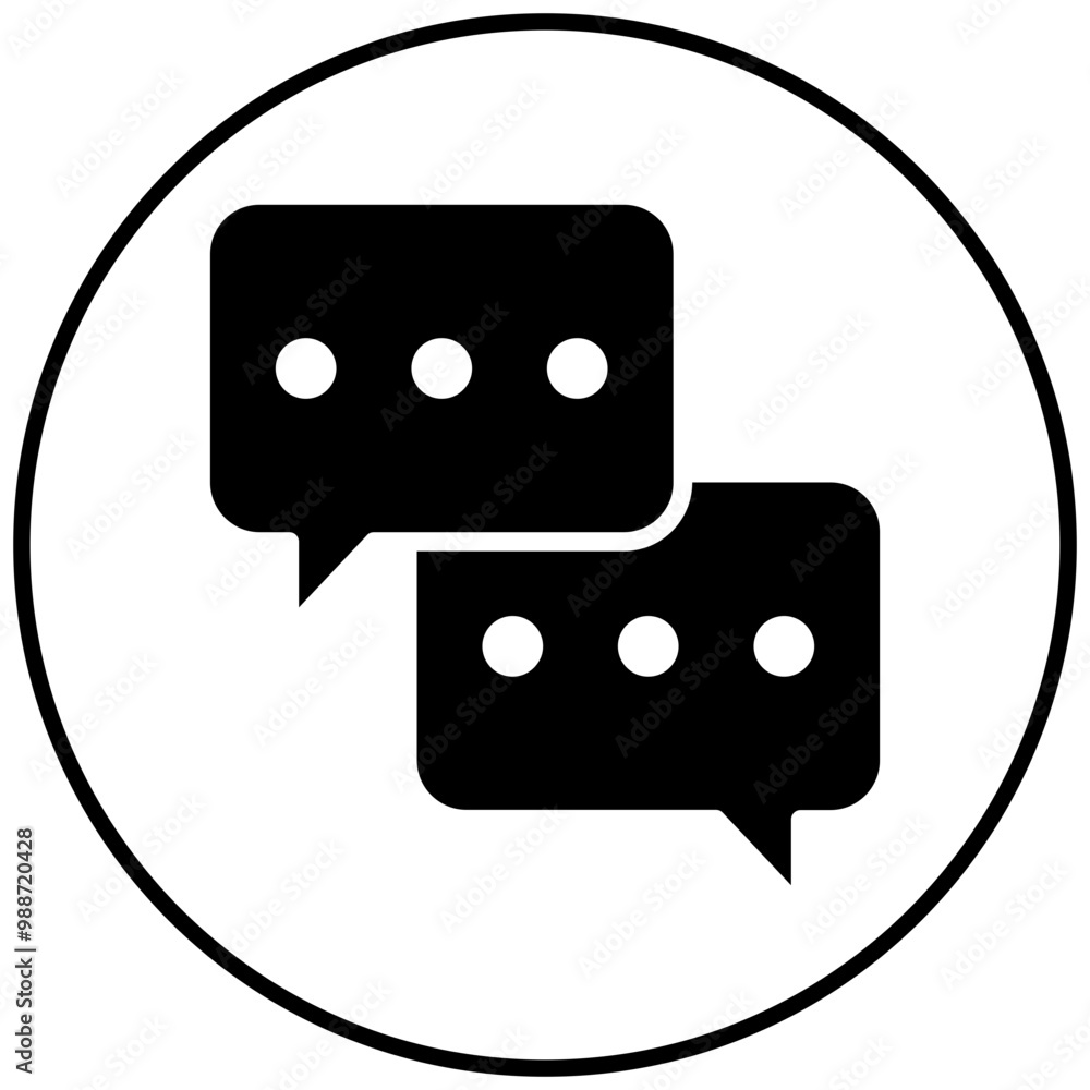 Chat vector icon. Can be used for Contact Us iconset. Chat vector icon. Can be used for Contact Us iconset.