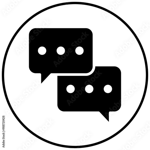 Chat vector icon. Can be used for Contact Us iconset.