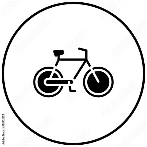 Bicycle vector icon. Can be used for Earth Day iconset.