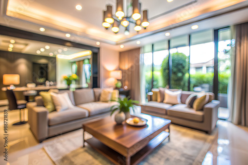 Wallpaper Mural Abstract Blurred Modern living room background, Background concept, Front view Torontodigital.ca