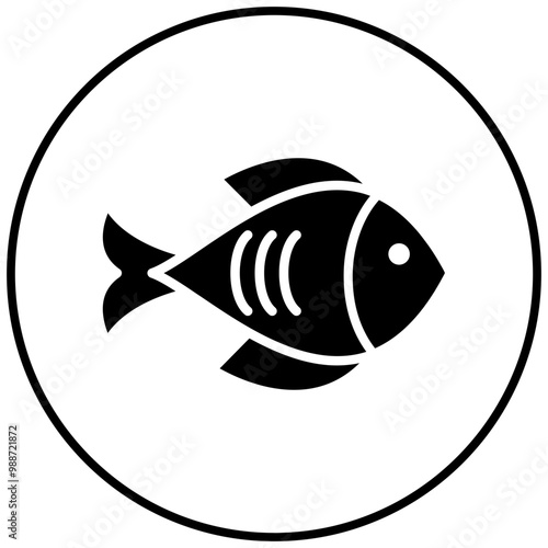 Fishes vector icon. Can be used for Coastline iconset.