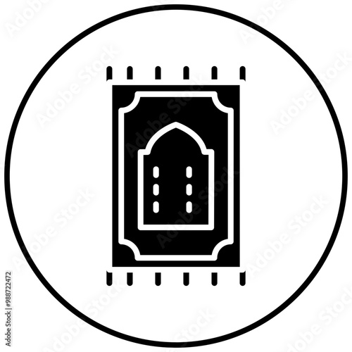 Prayer Mat vector icon. Can be used for Hajj Pilgrimage iconset.