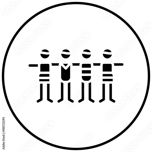 Quadrilha Dance vector icon. Can be used for Festa Junina iconset.