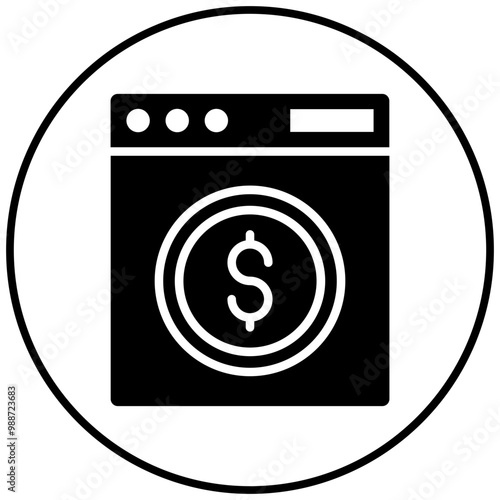 Money Laundering vector icon. Can be used for Corruption iconset.